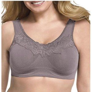 5XL JUST MY SIZE Pure Comfort Bra **2 PACK** Warm Steel